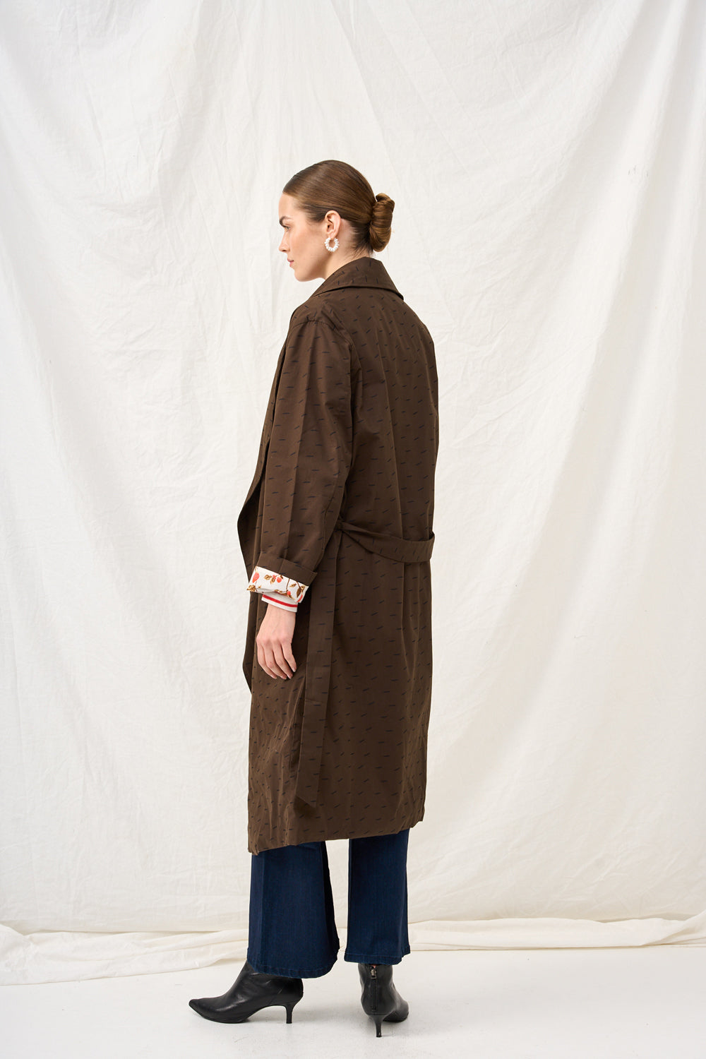 Dark plaid Charlotte coat