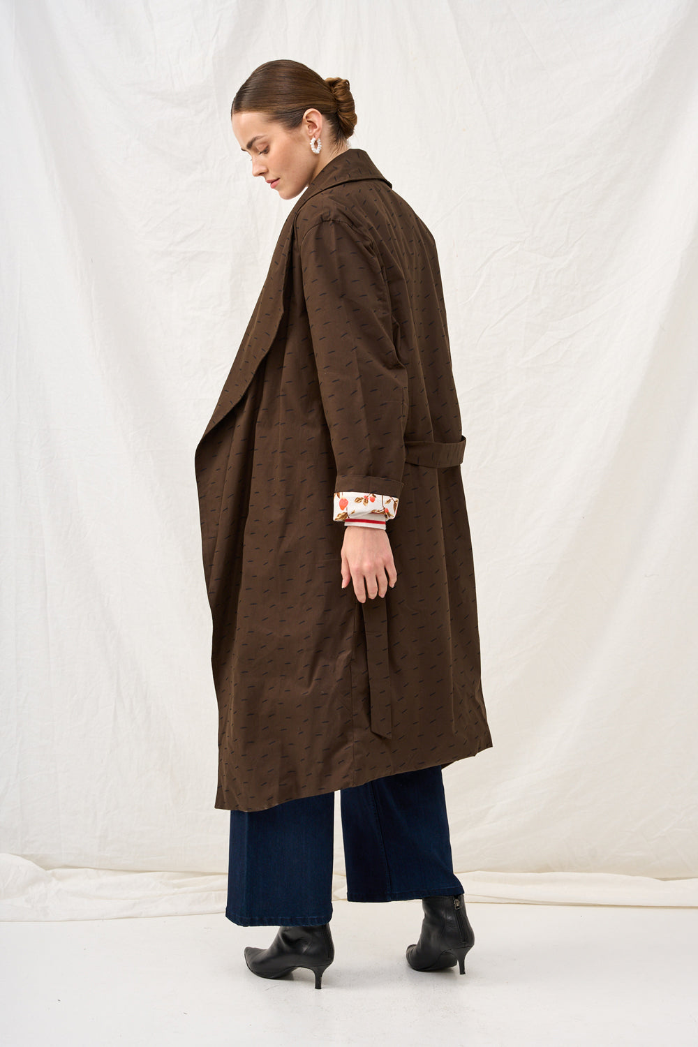 Dark plaid Charlotte coat