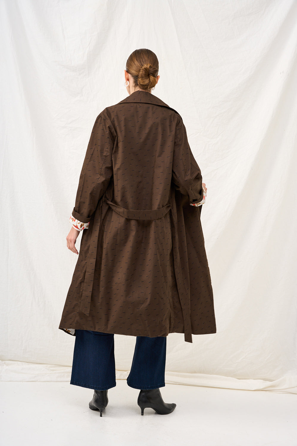 Dark plaid Charlotte coat