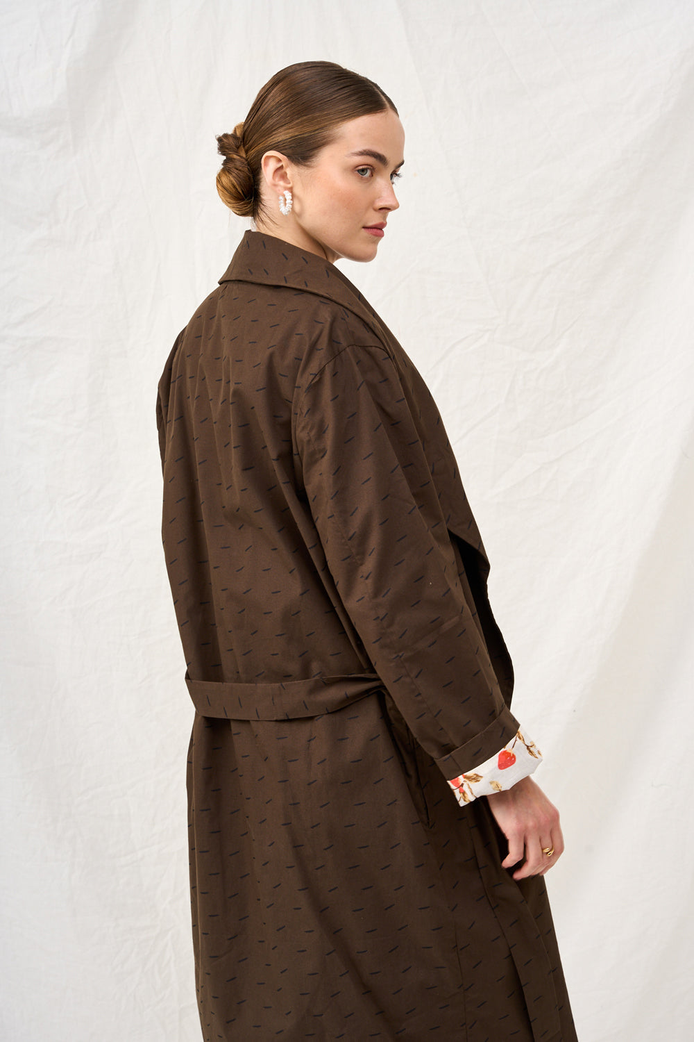 Dark plaid Charlotte coat