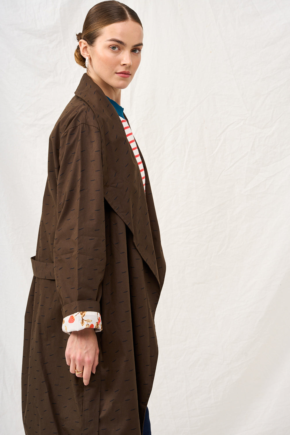 Dark plaid Charlotte coat