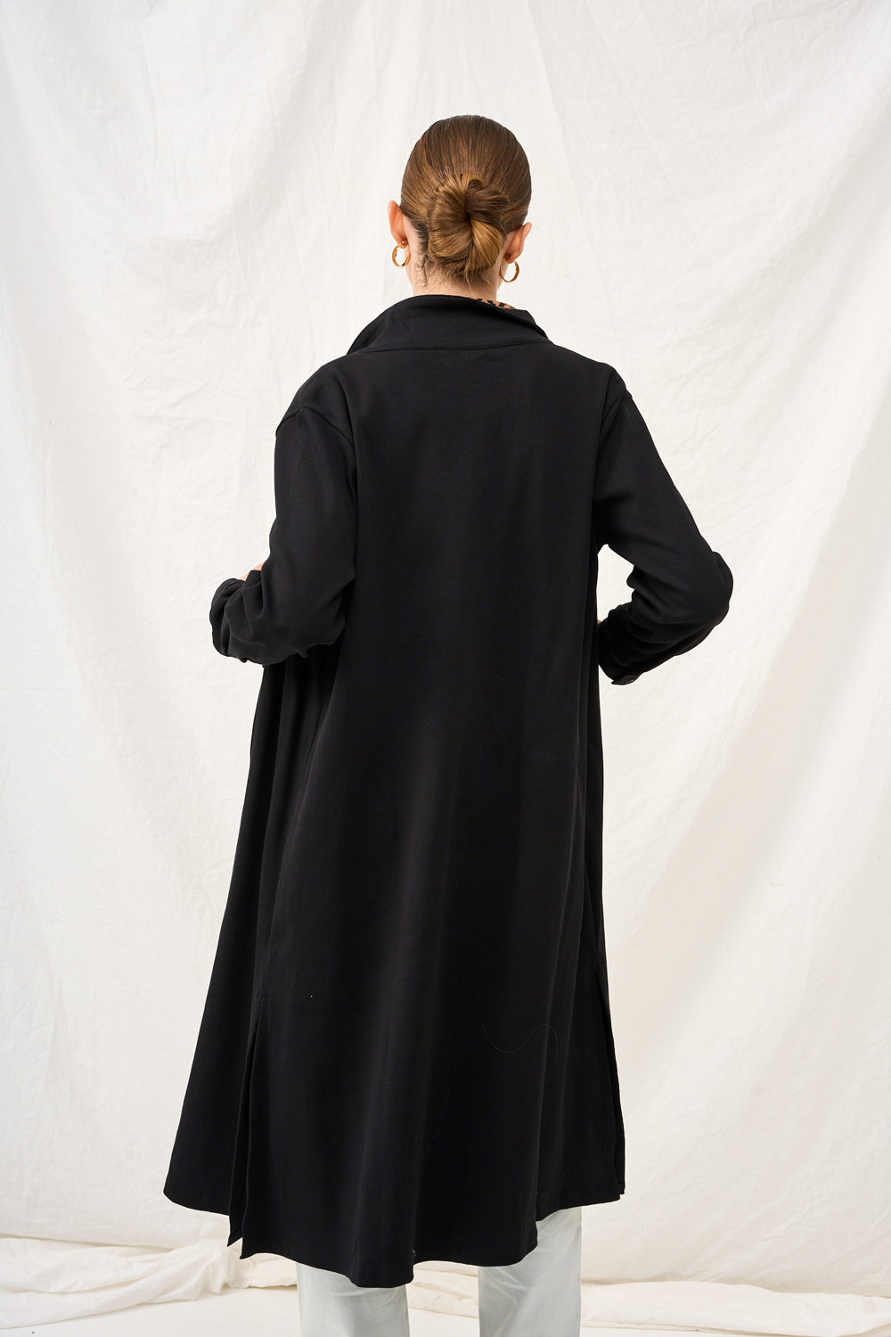 Black maxi cardigan