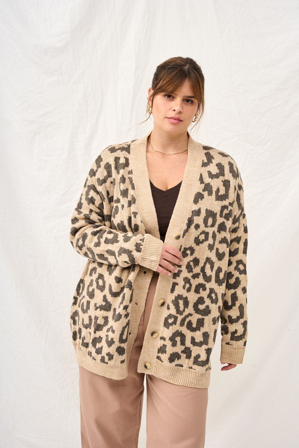 Green striped billy cardigan - last in stock size 4