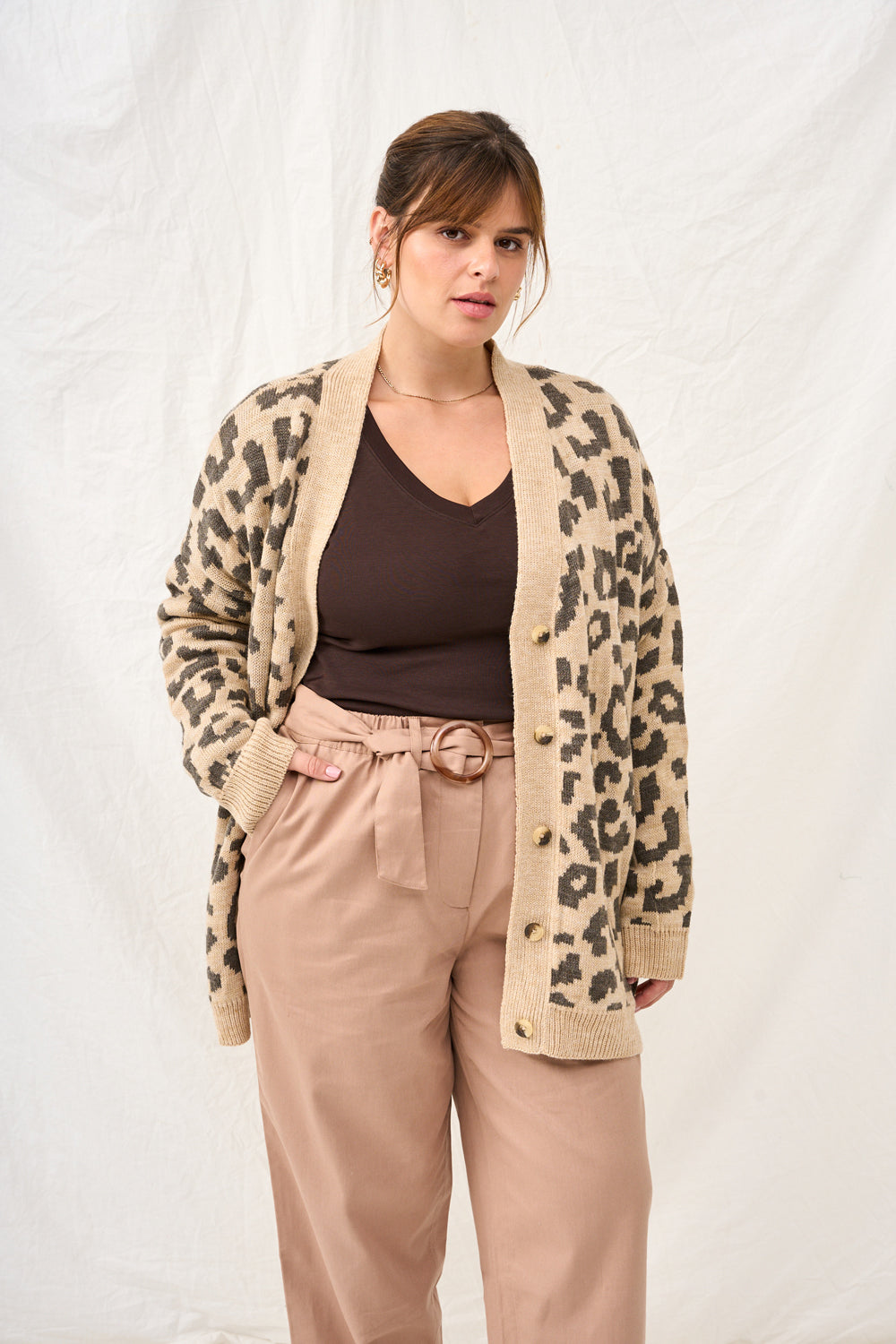 Green striped billy cardigan - last in stock size 4