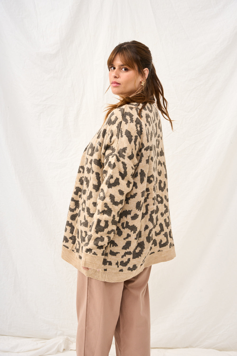 Green striped billy cardigan - last in stock size 4