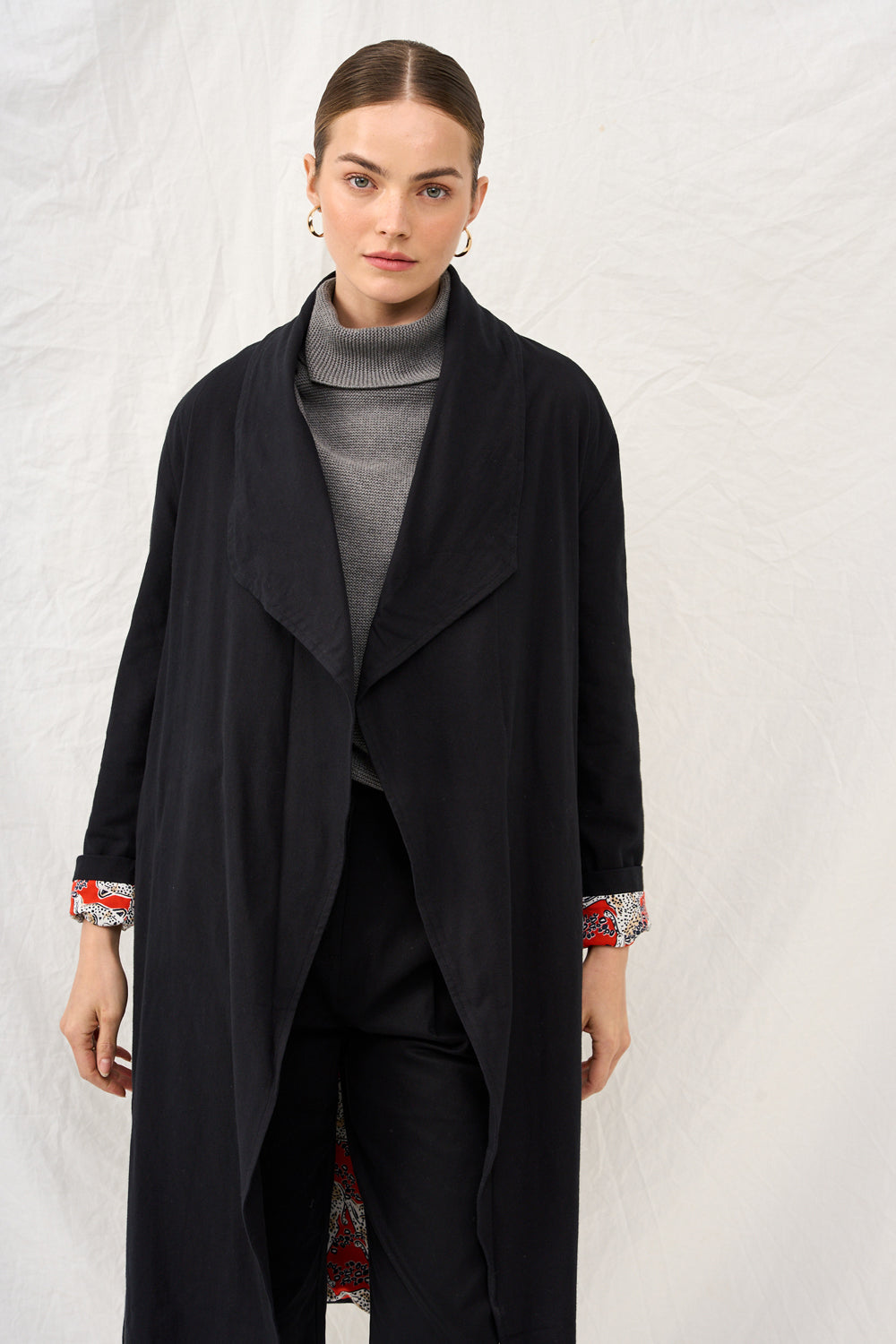 Dark plaid Charlotte coat