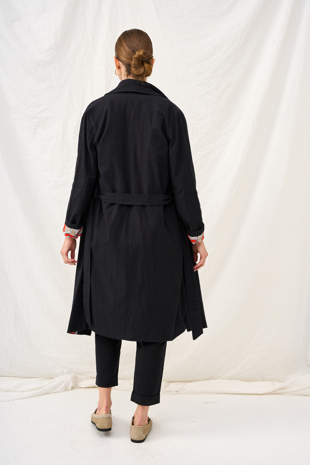 Dark plaid Charlotte coat