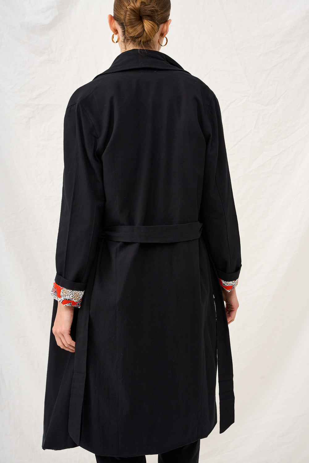 Dark plaid Charlotte coat