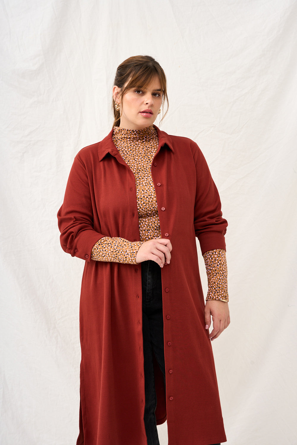 Black maxi cardigan