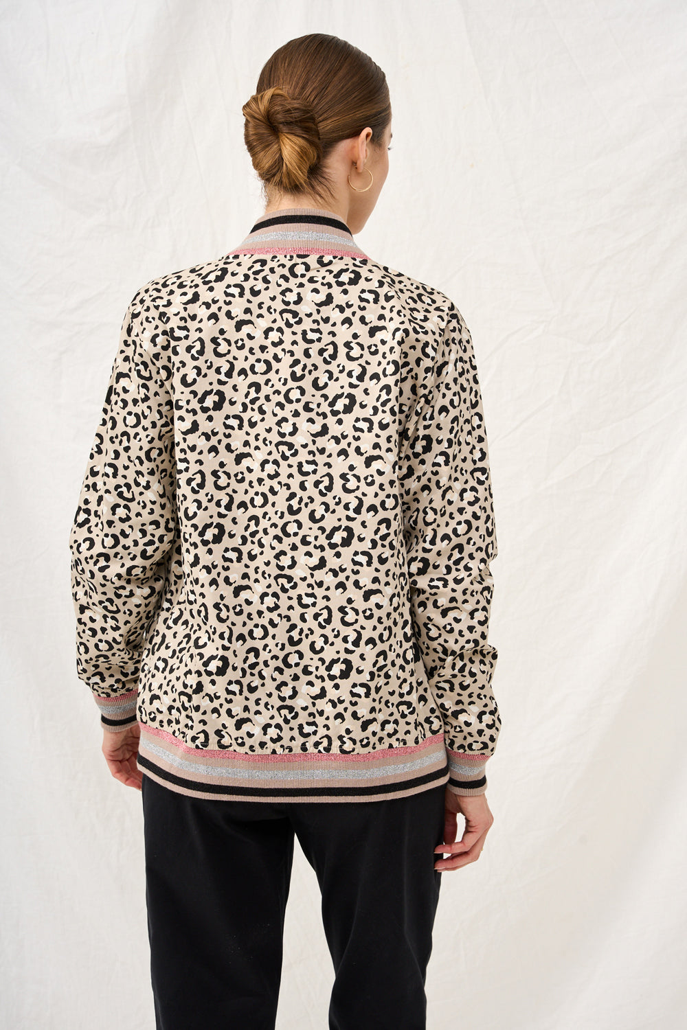 ג׳קט ניקיטה הדפס מנומר אפור