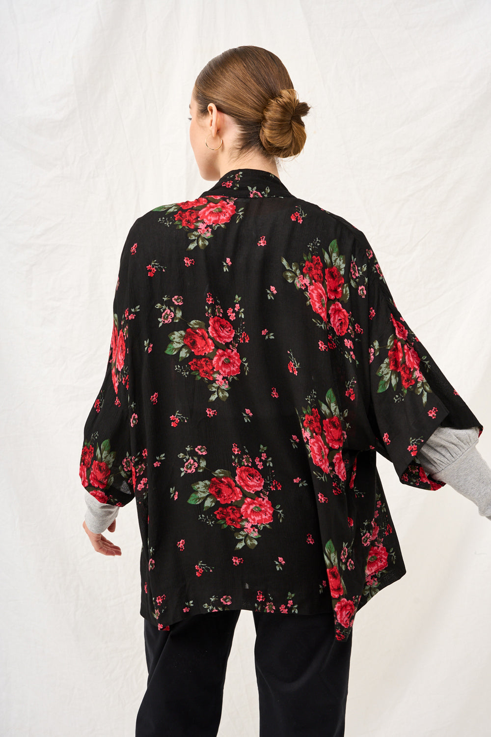 קימונו קשירה הדפס פולקלור - JUL