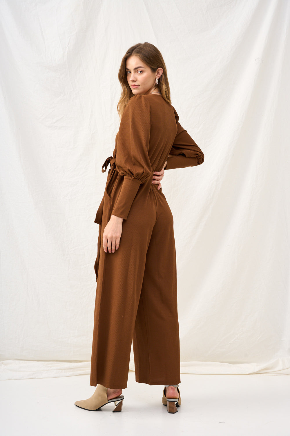 אוברול דריה מעטפת חום