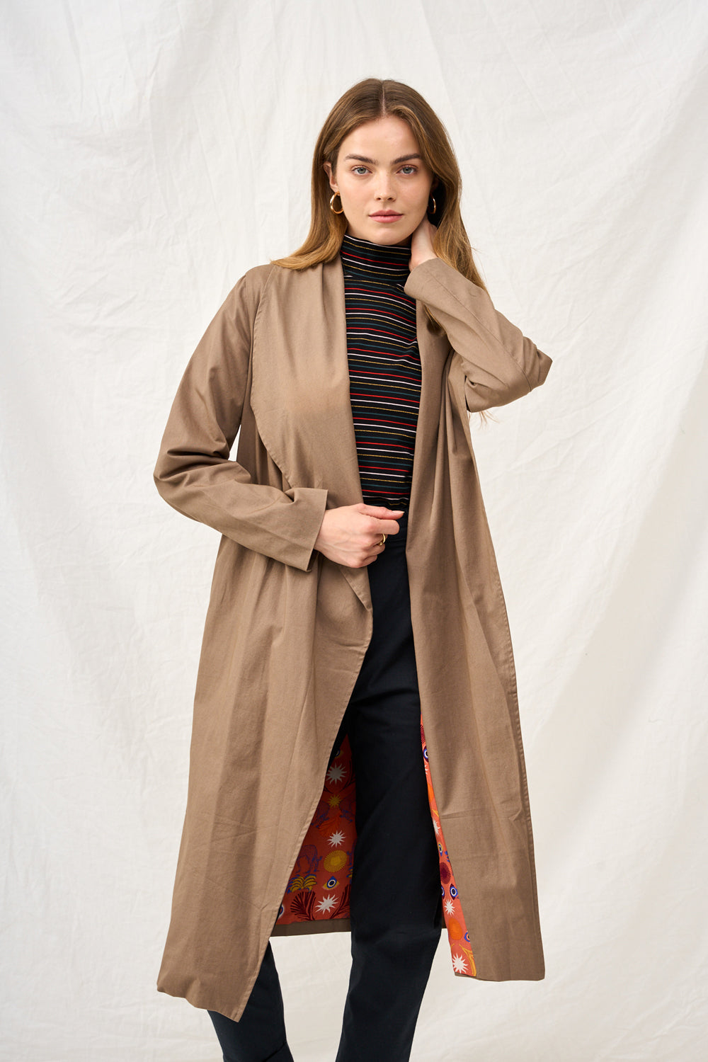 Dark plaid Charlotte coat