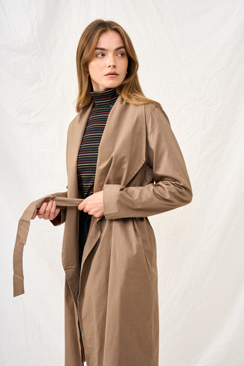 Dark plaid Charlotte coat