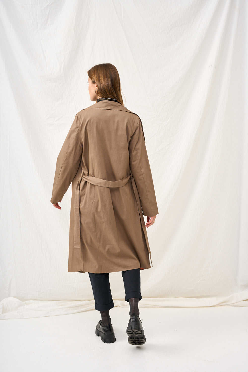 Dark plaid Charlotte coat