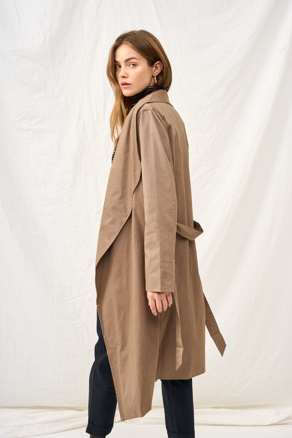 Dark plaid Charlotte coat