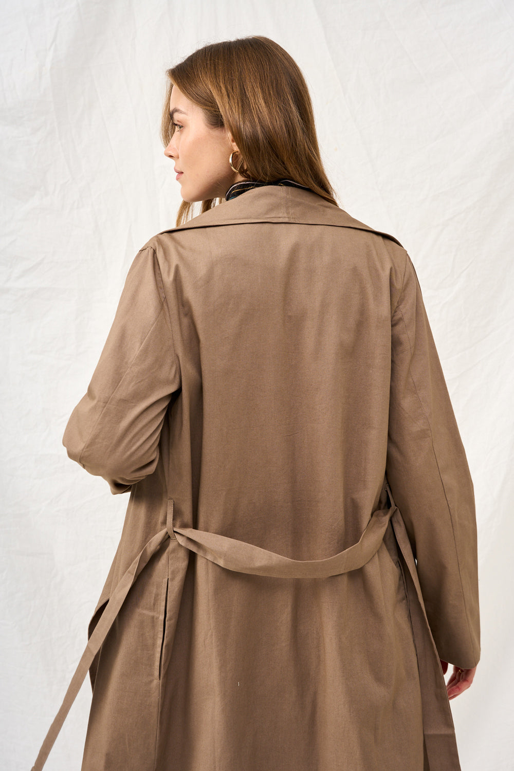 Dark plaid Charlotte coat