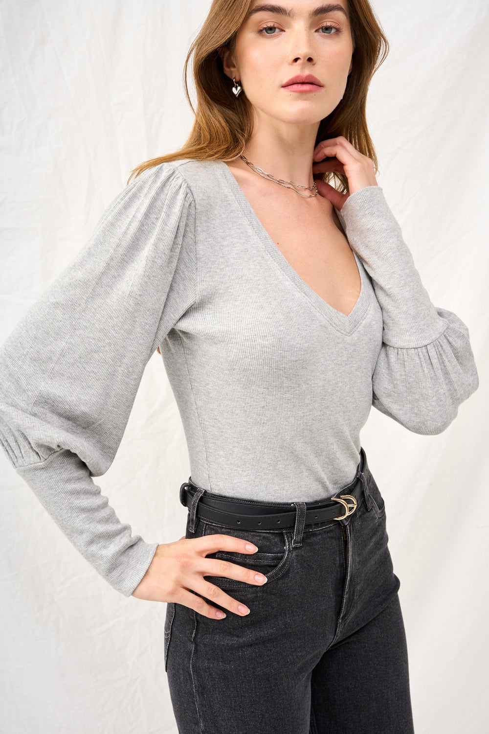 Doreen knit in dark gray