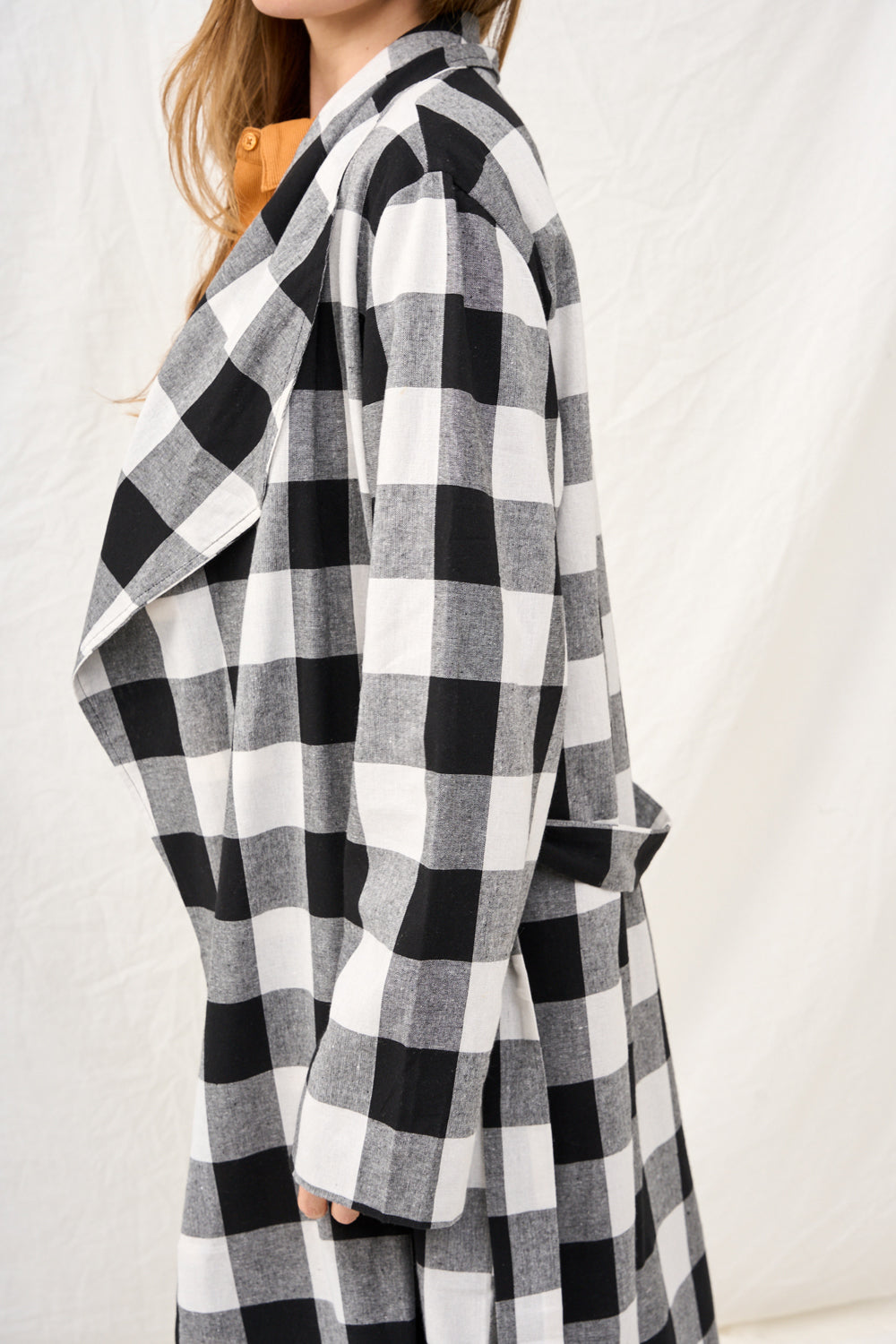 Dark plaid Charlotte coat