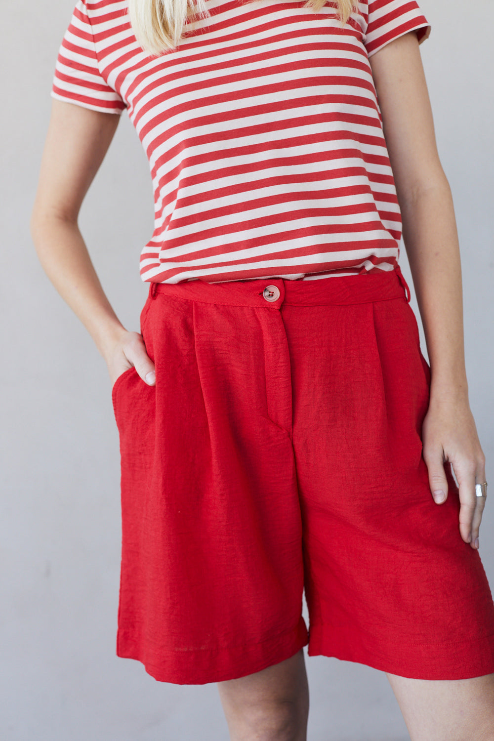 מכנסון סופי פשתן אדום