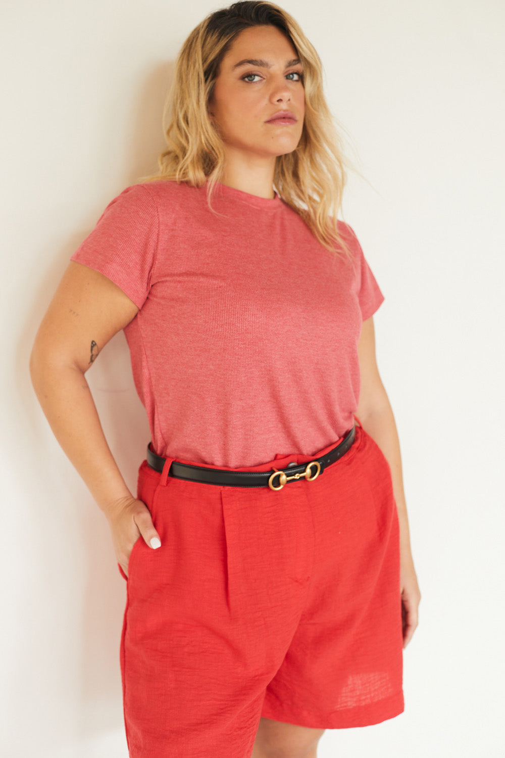 טי שירט סלין ריב דובדבן - JUL