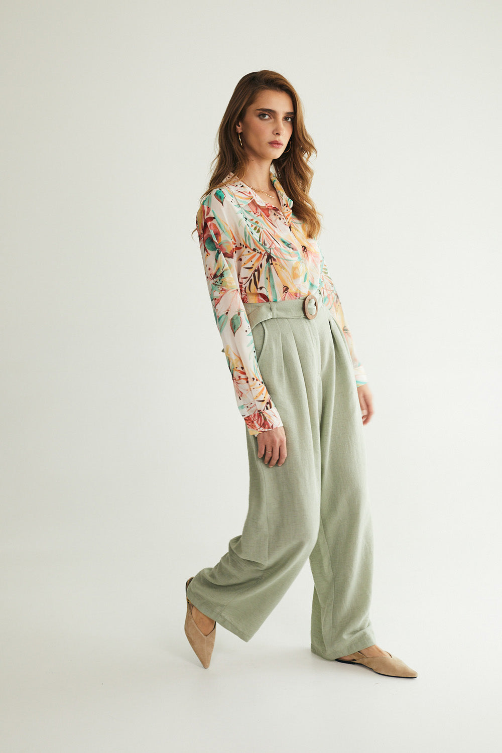 מכנסיים גרייס ירוק - JUL