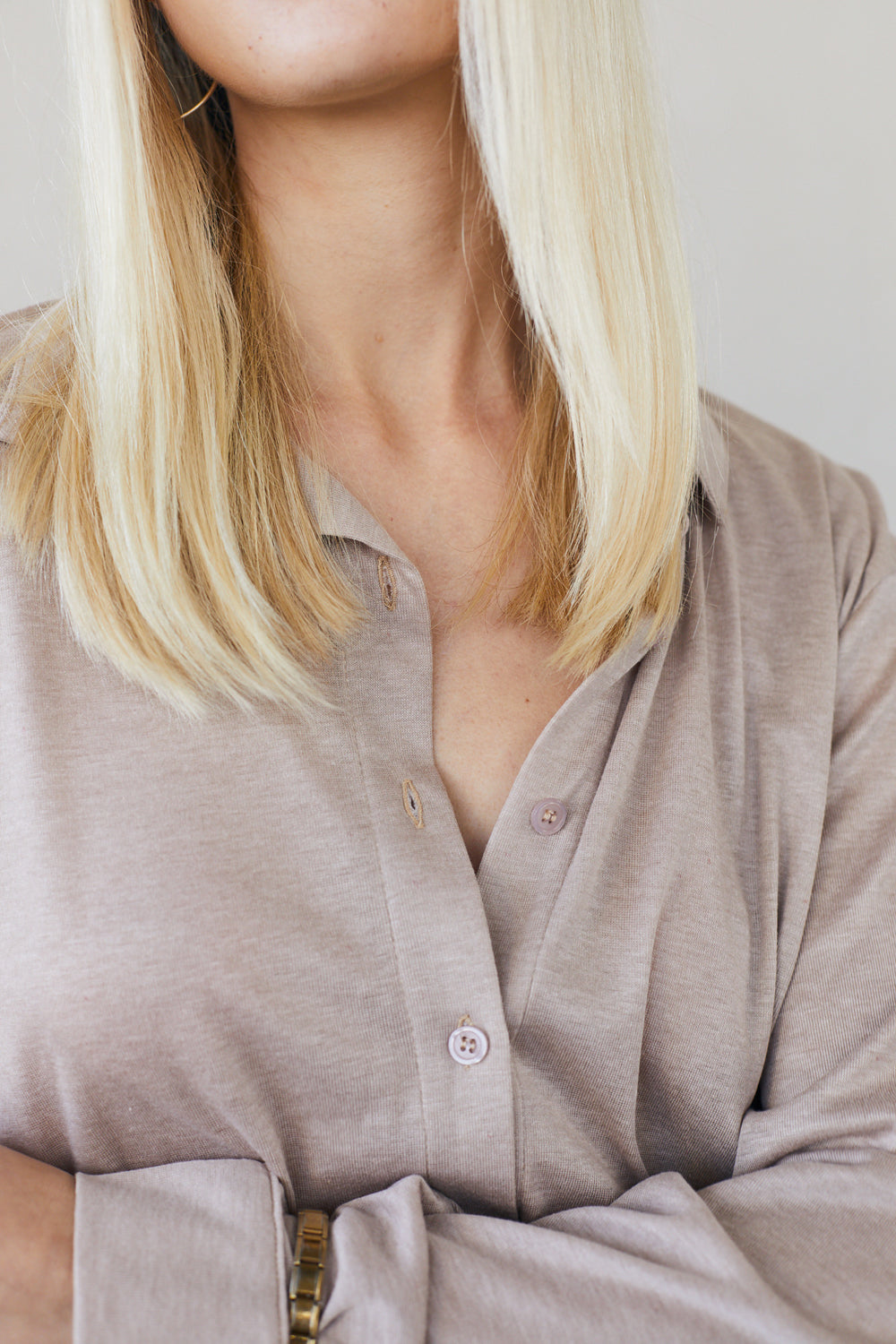 חולצת ולרי סריג מוקה