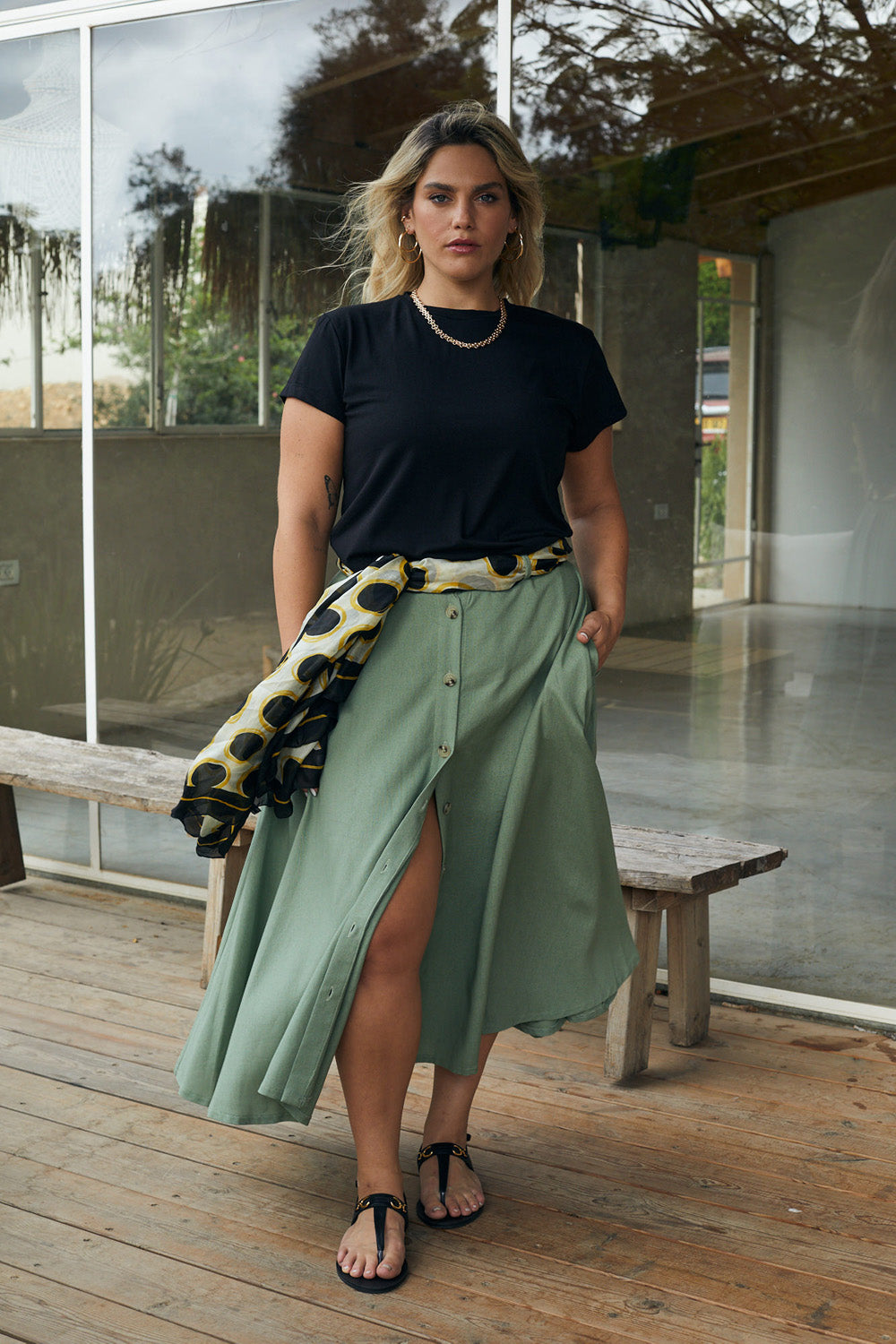 Black margo skirt