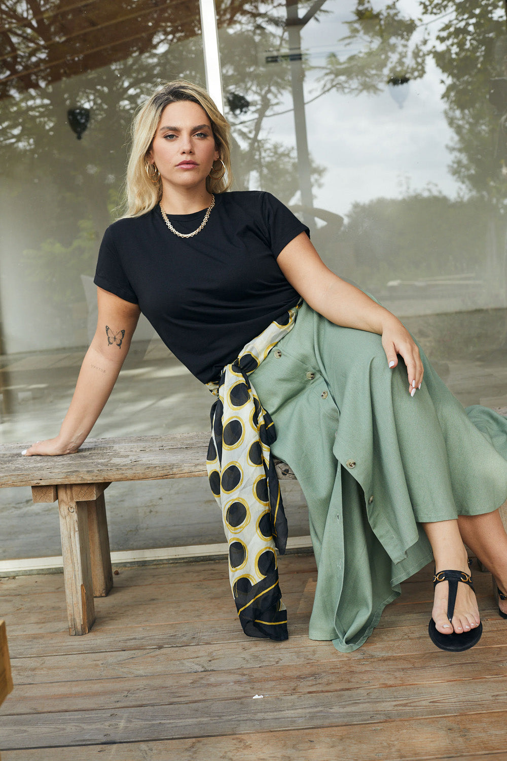 Black margo skirt