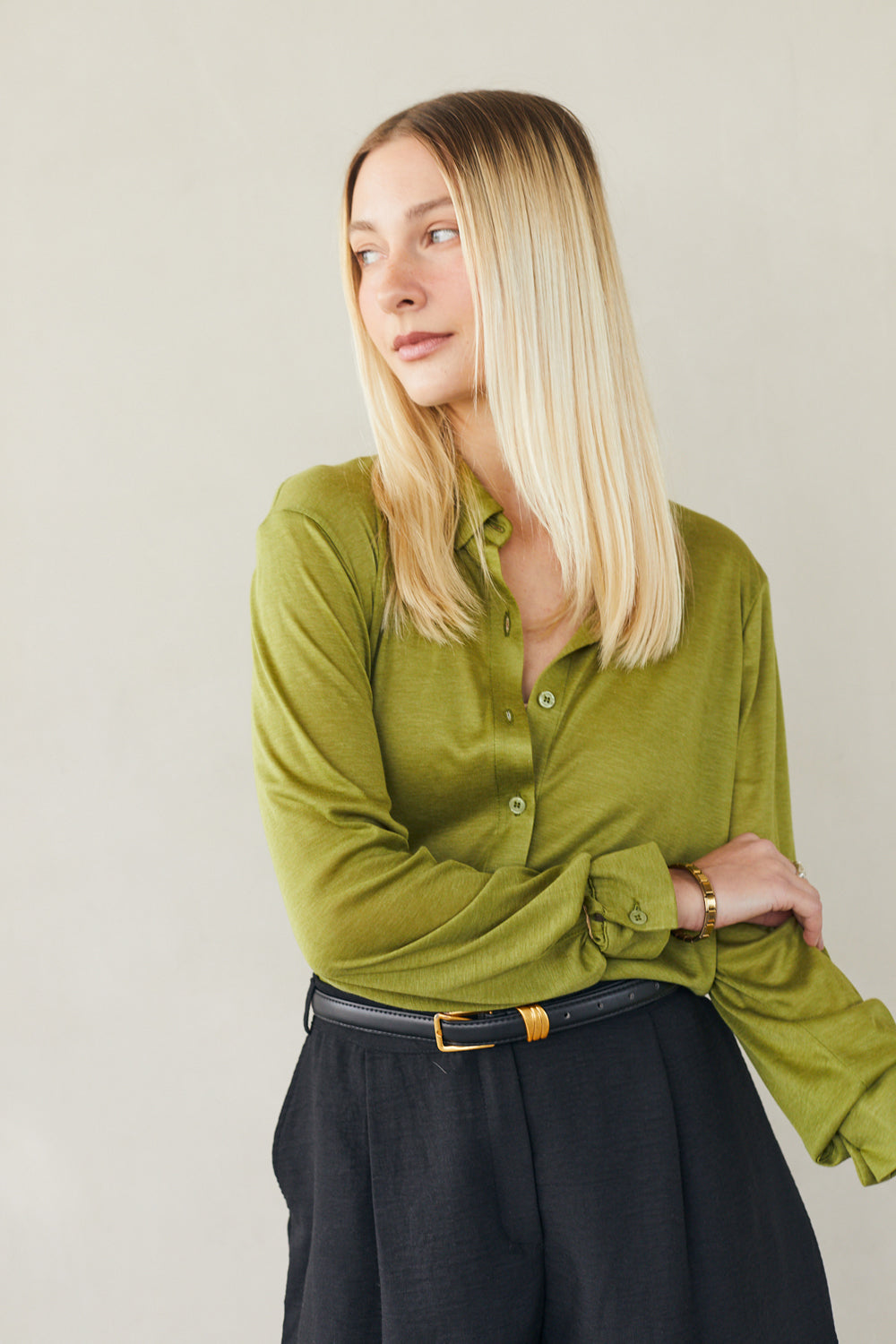 חולצת ולרי סריג ירוק