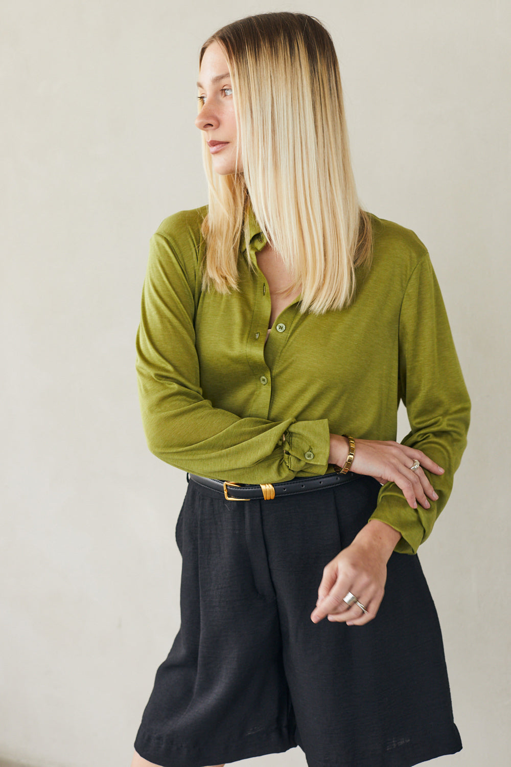 חולצת ולרי סריג ירוק