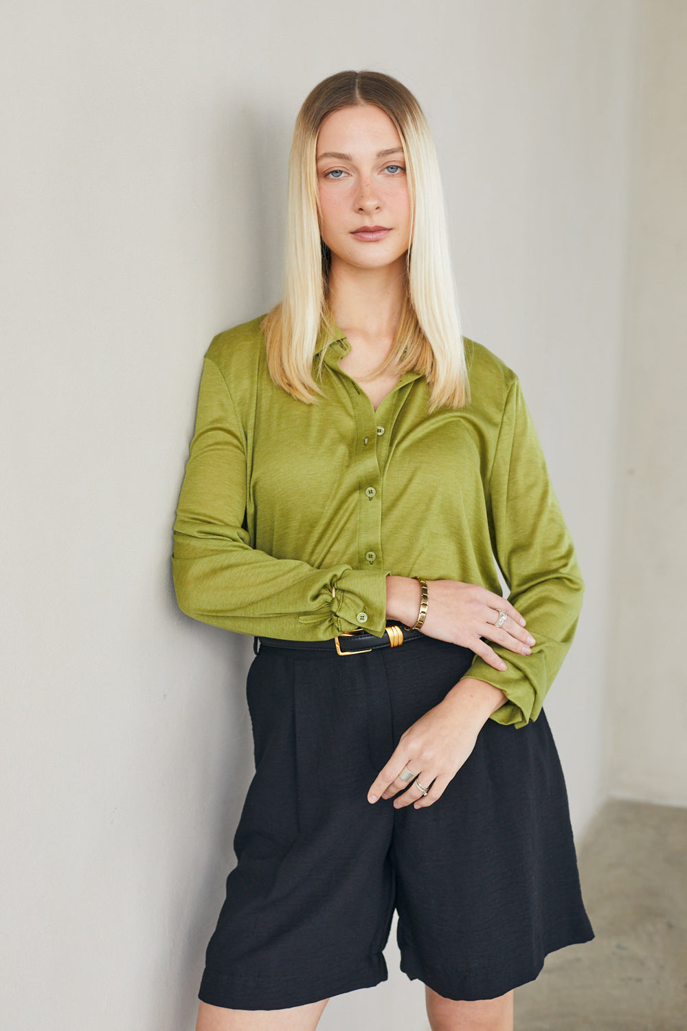 חולצת ולרי סריג ירוק