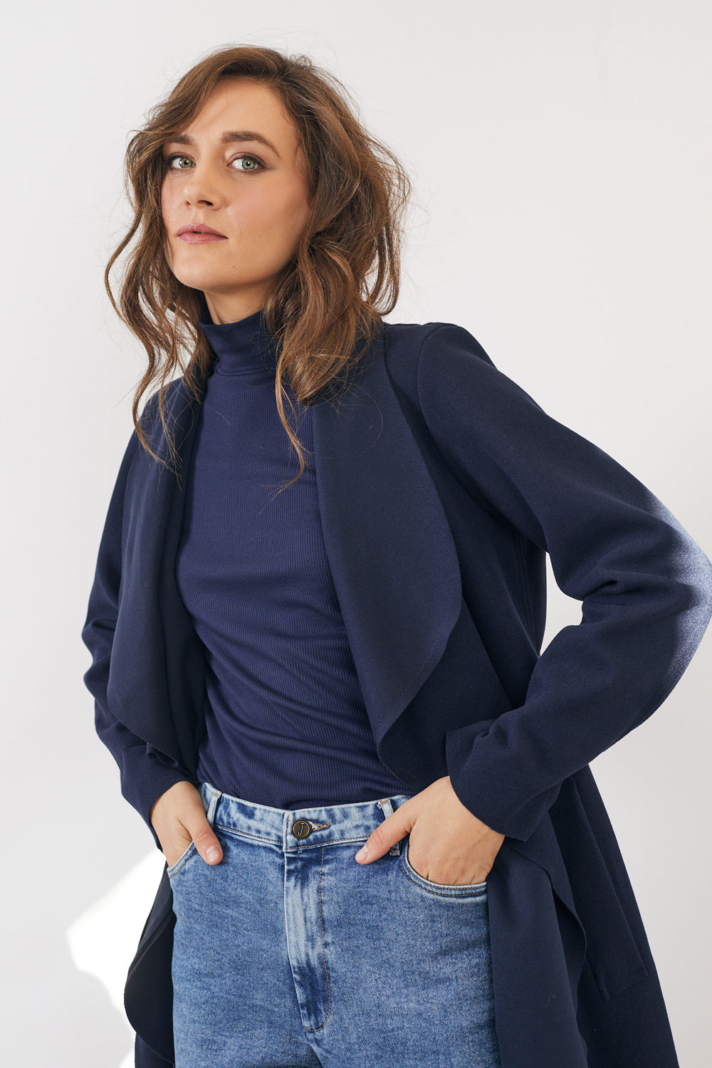 מעיל כחול נייבי