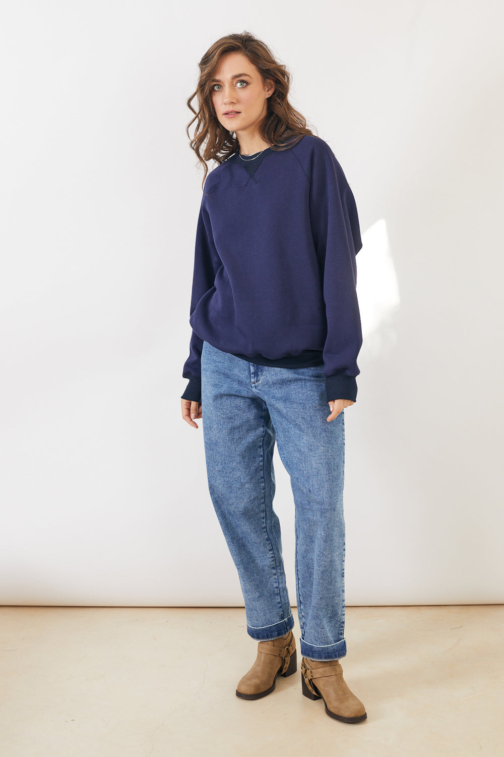 סווטשירט בילי כחול נייבי