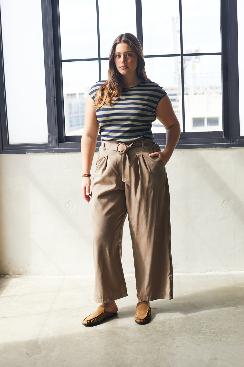 מכנסיים גרייס טנסל קפה