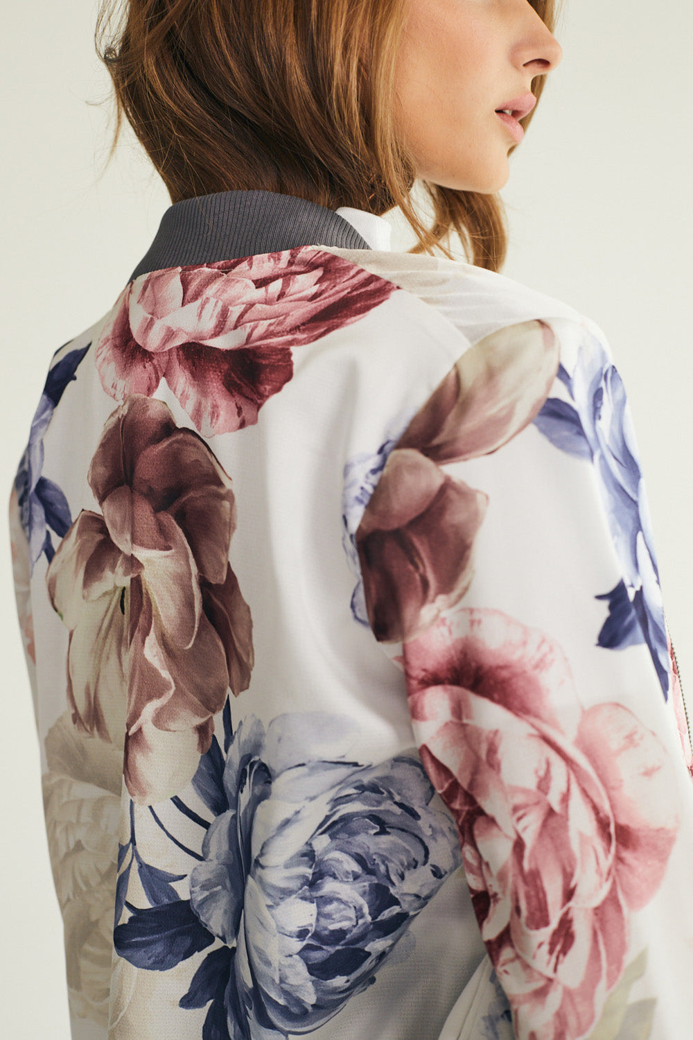 Printed satin sock top