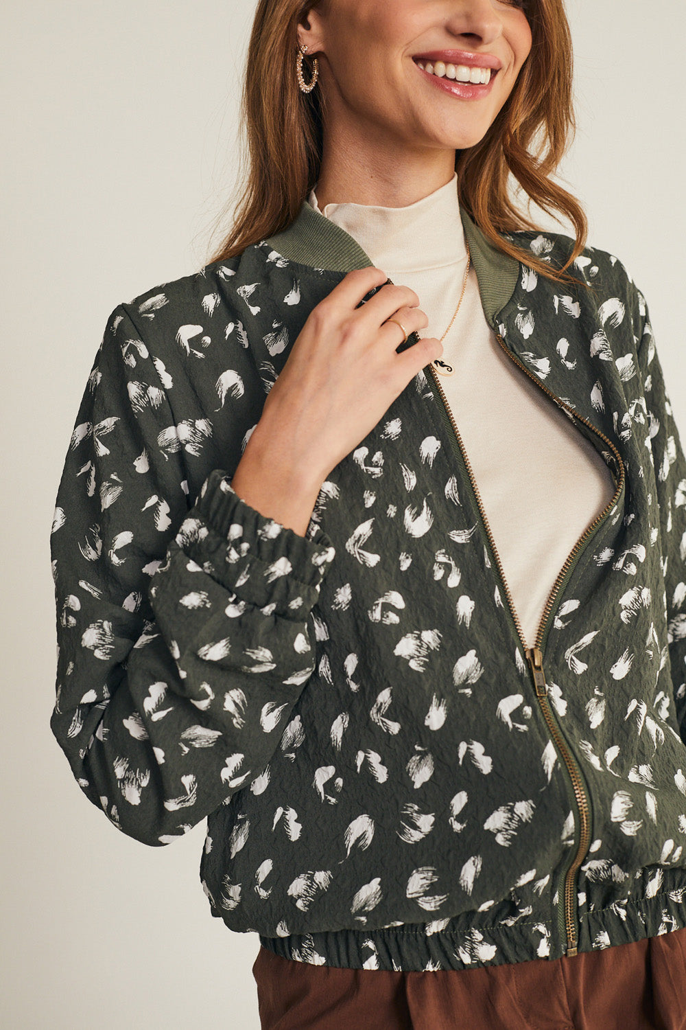 Suki top with friendship print