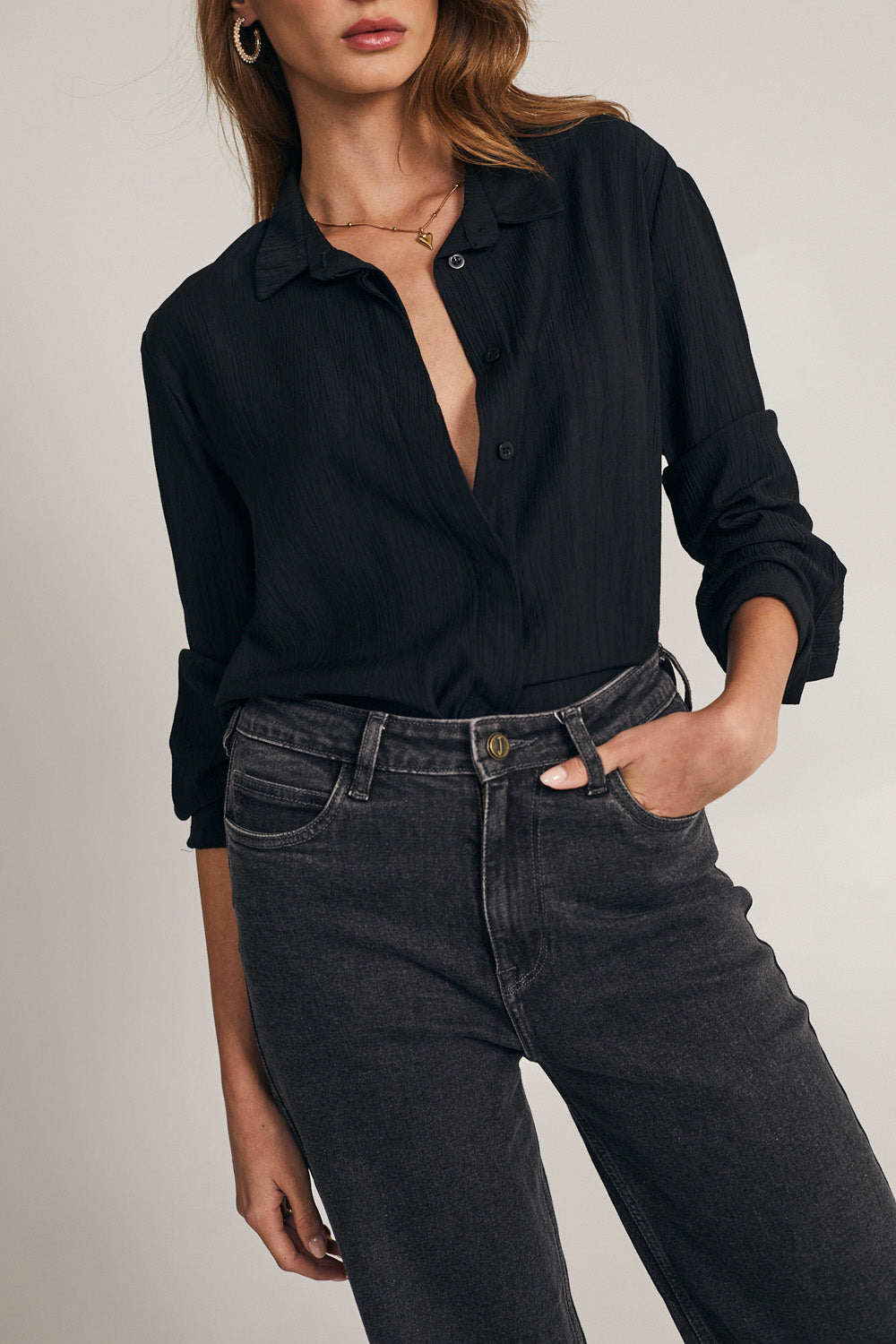 Black Chloe shirt