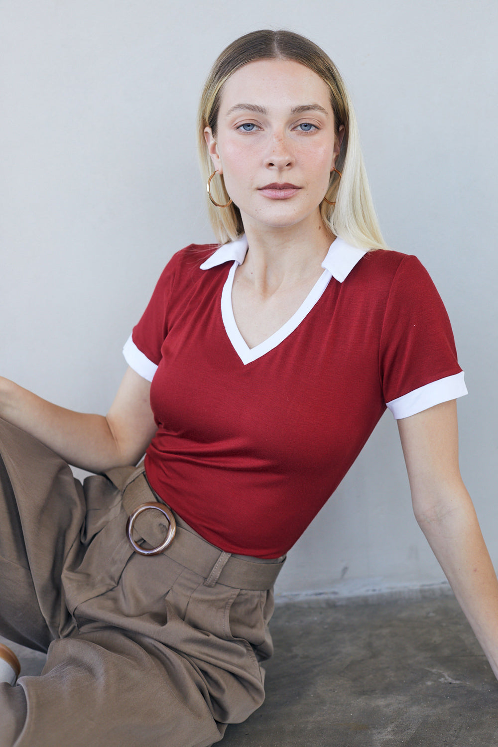 טי שירט טנסי אדום לבן