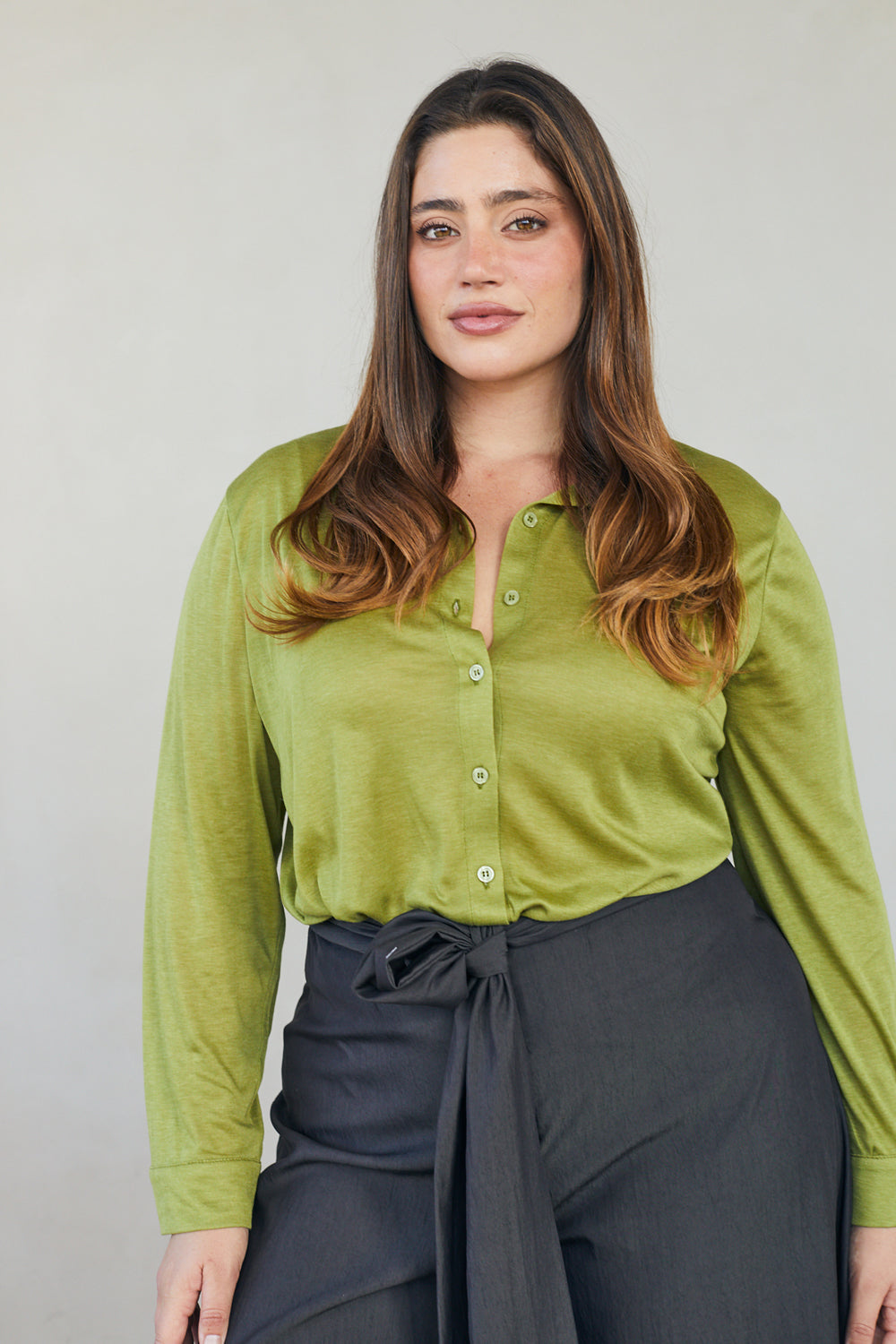 חולצת ולרי סריג ירוק