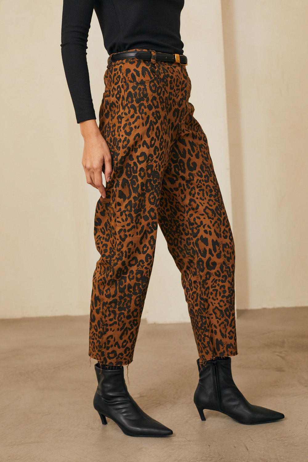 ג׳ינס אלכסה מנומר חום