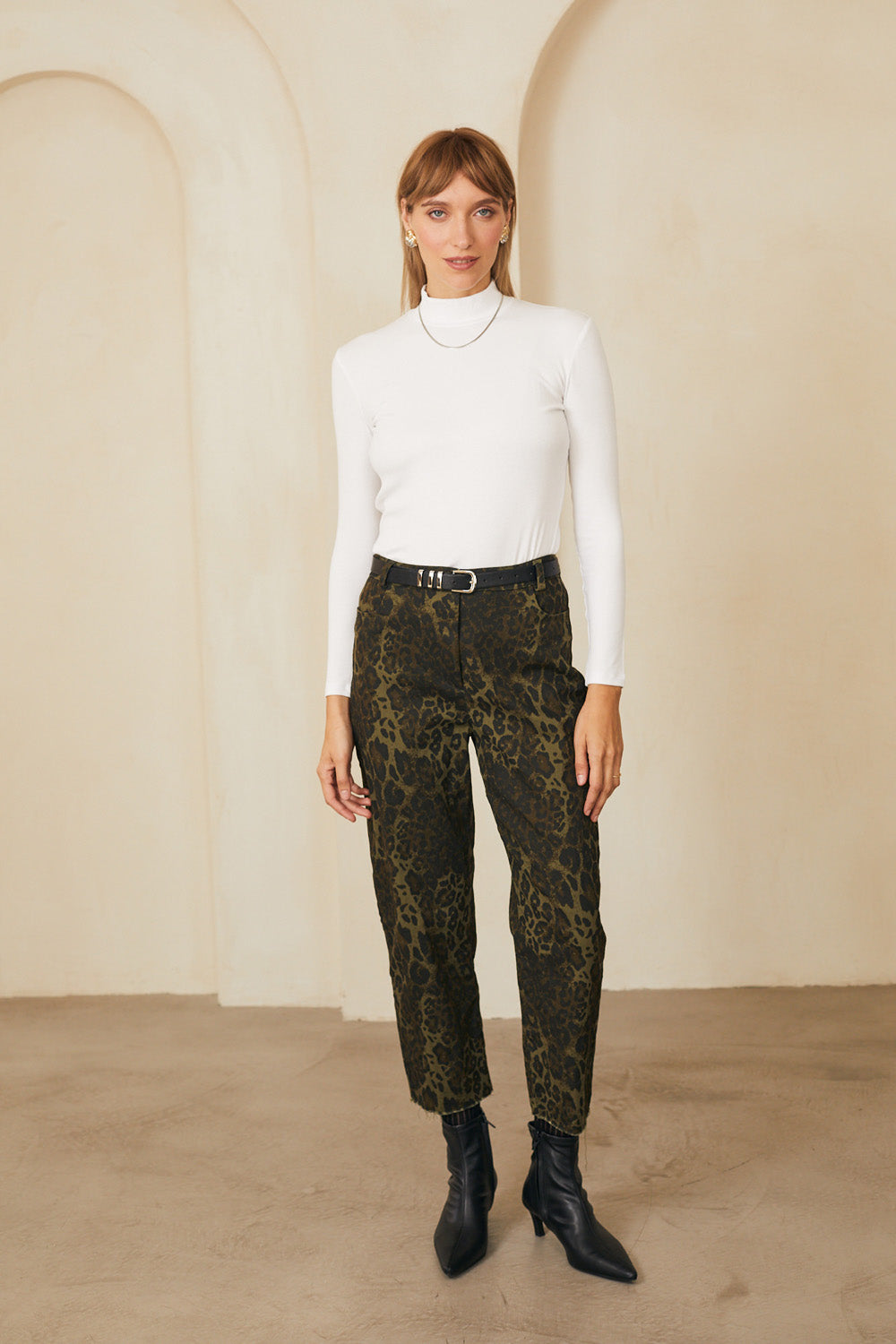 ג׳ינס אלכסה מנומר ירוק