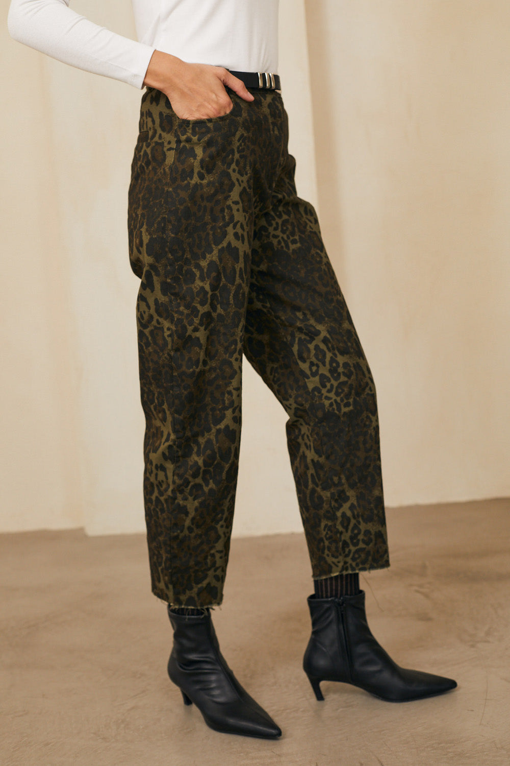 ג׳ינס אלכסה מנומר ירוק