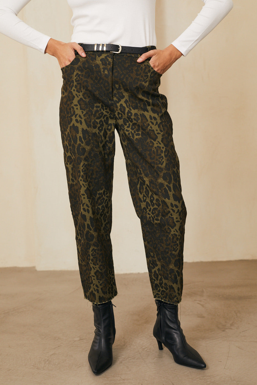 ג׳ינס אלכסה מנומר ירוק