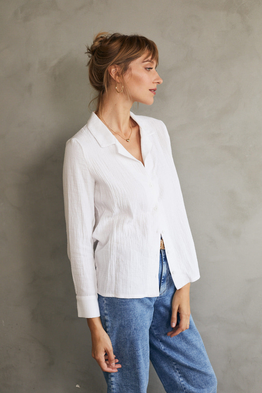 חולצת מולי טטרא לבנה