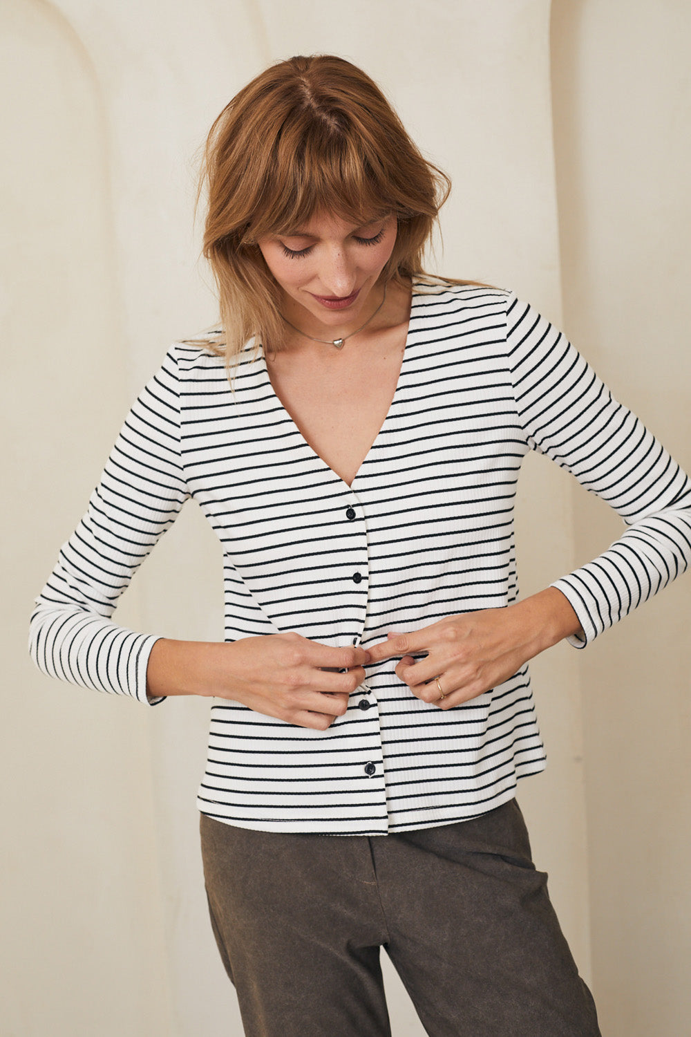 חולצת קרוליין פסים