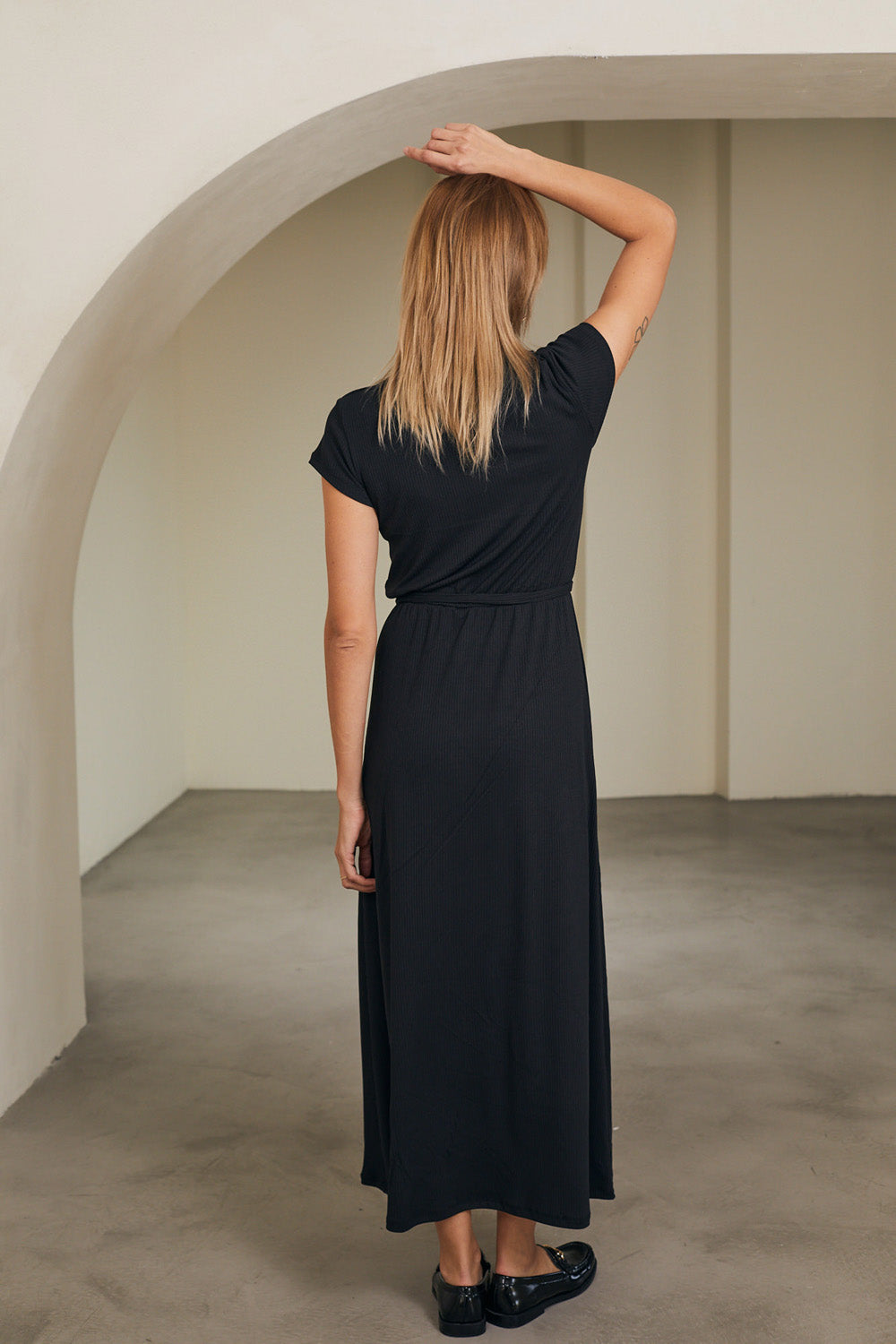 שמלת ססיליה מקסי שחורה