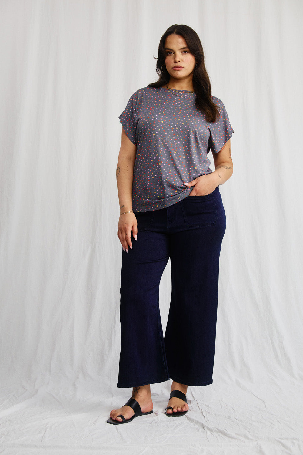 Green striped Alba t-shirt