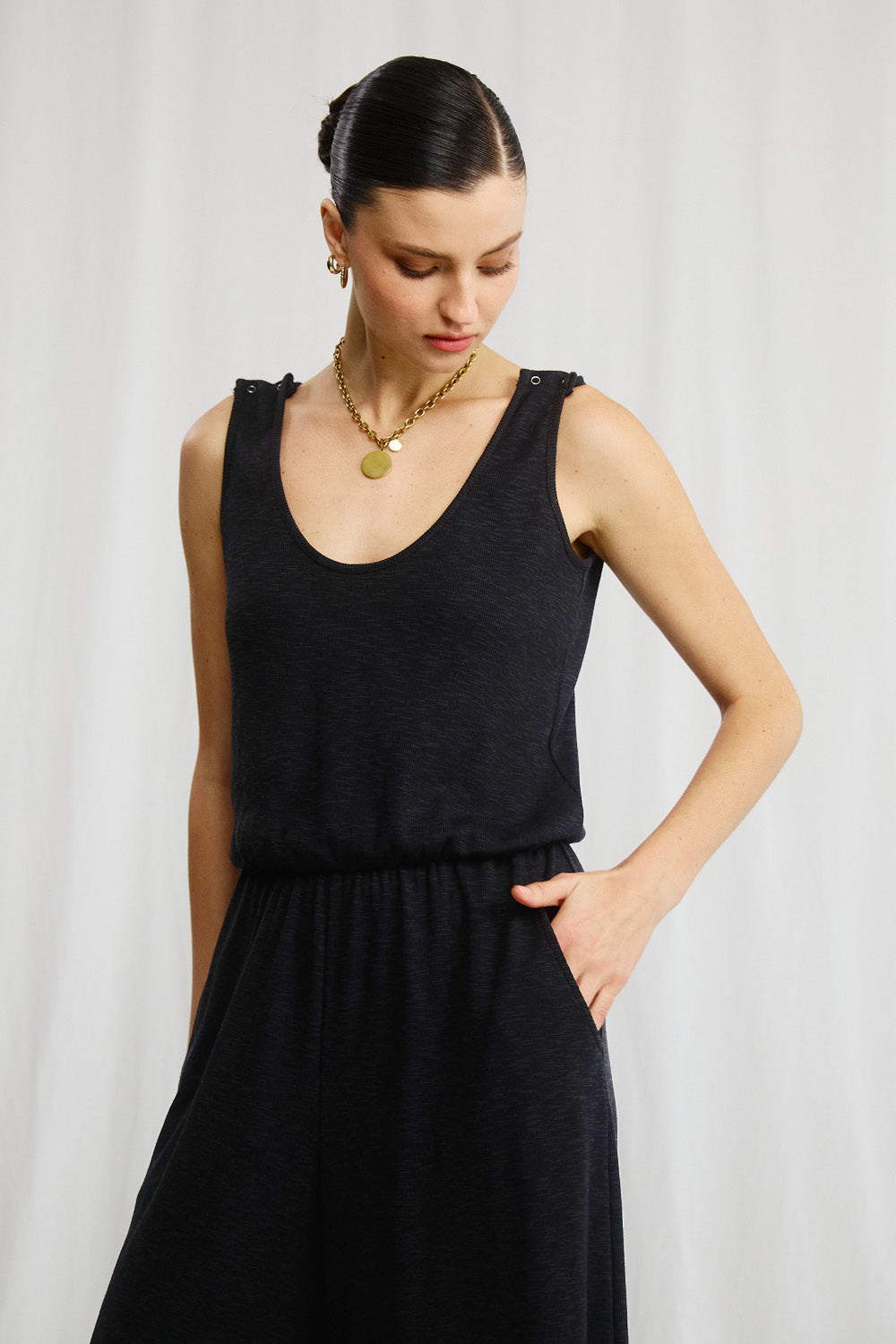 Steel black Gwyneth overalls