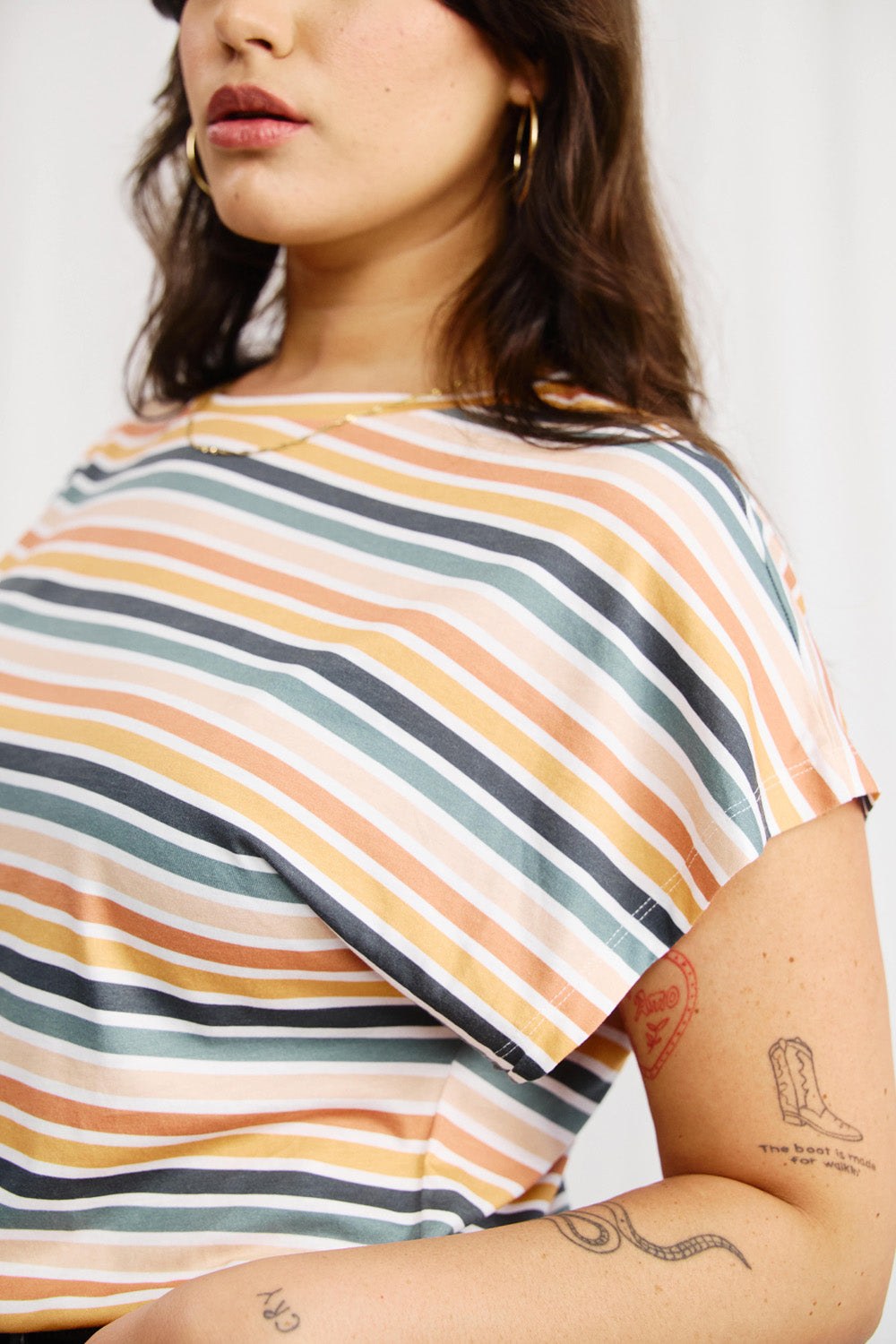 Green striped Alba t-shirt